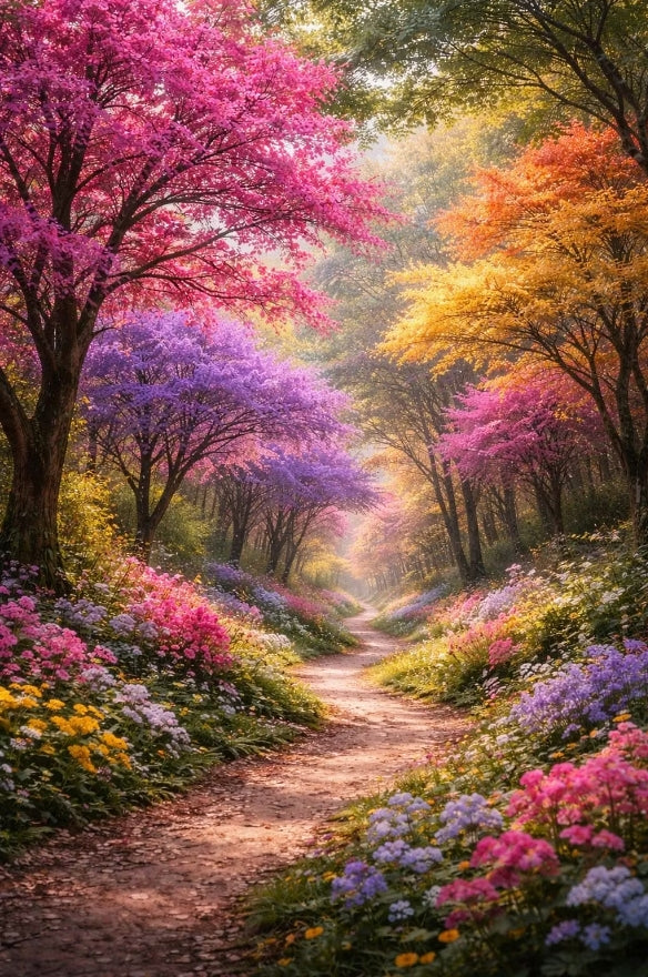 Paint by Numbers Kit Colorful Forest