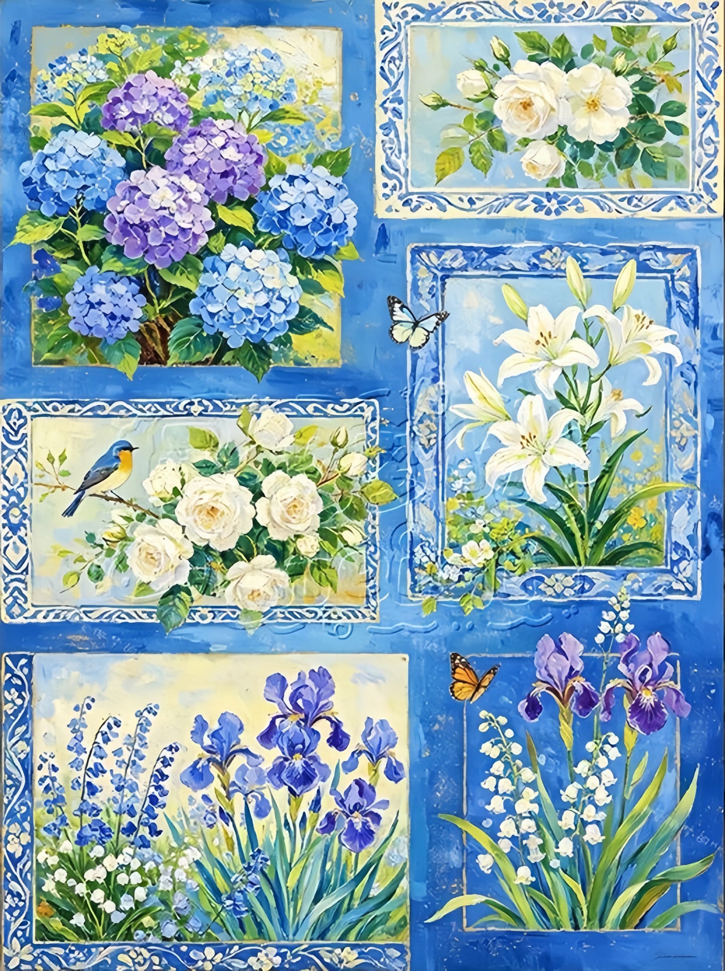 Paint by Numbers Kits Various flowers