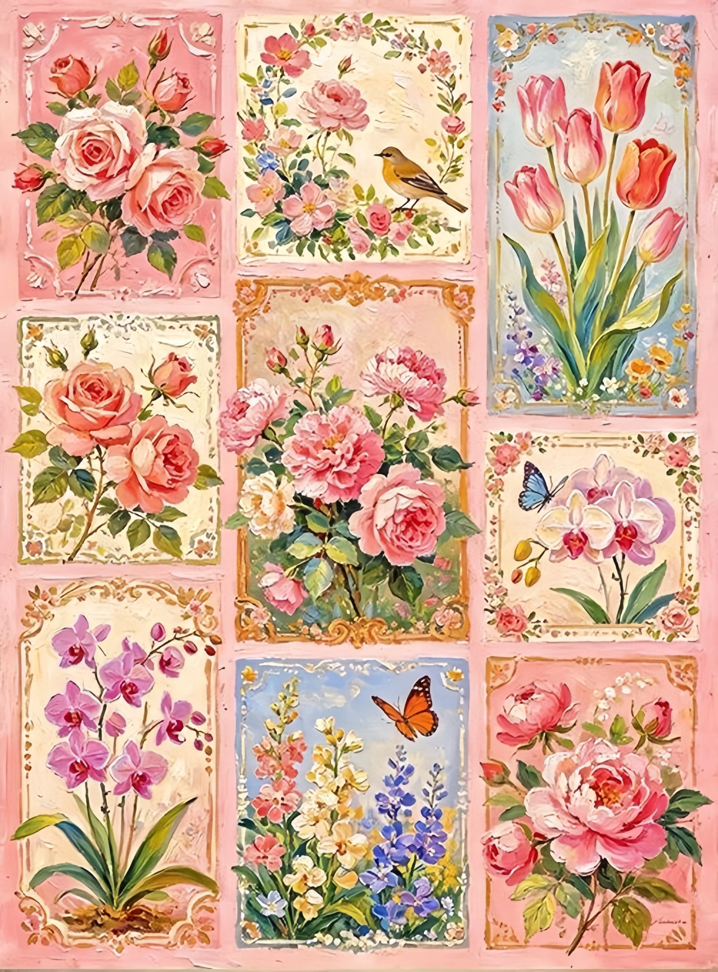 Paint by Numbers Kits Various flowers