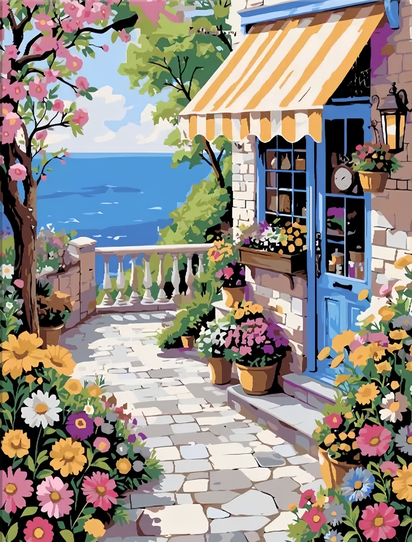 Paint by Numbers Kits Seaside Cottage