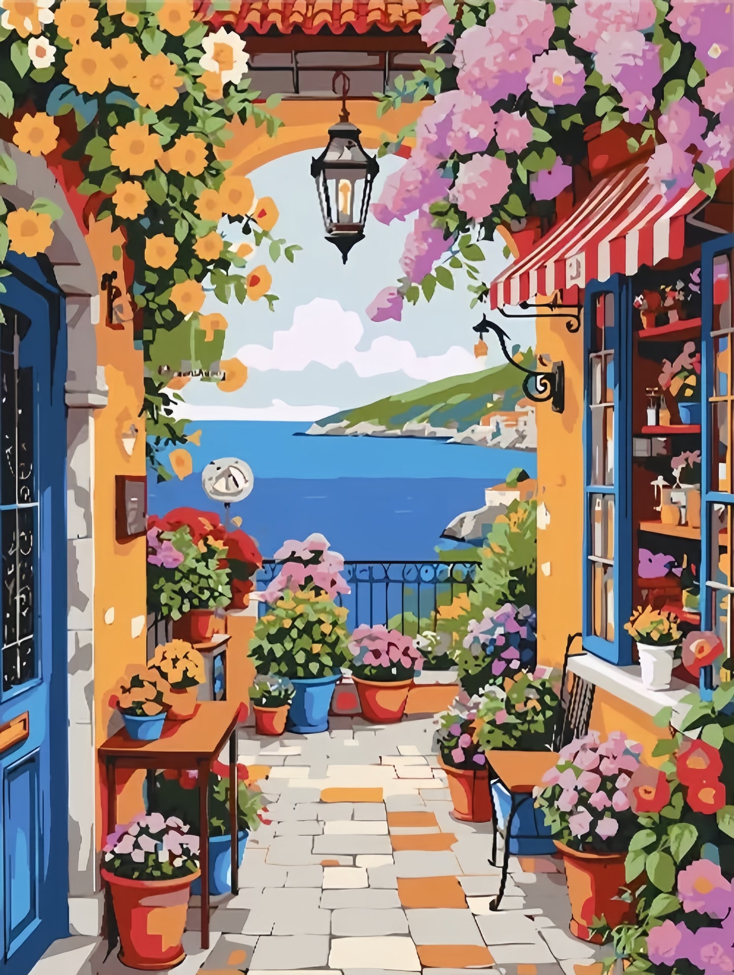 Paint by Numbers Kits Seaside Cottage