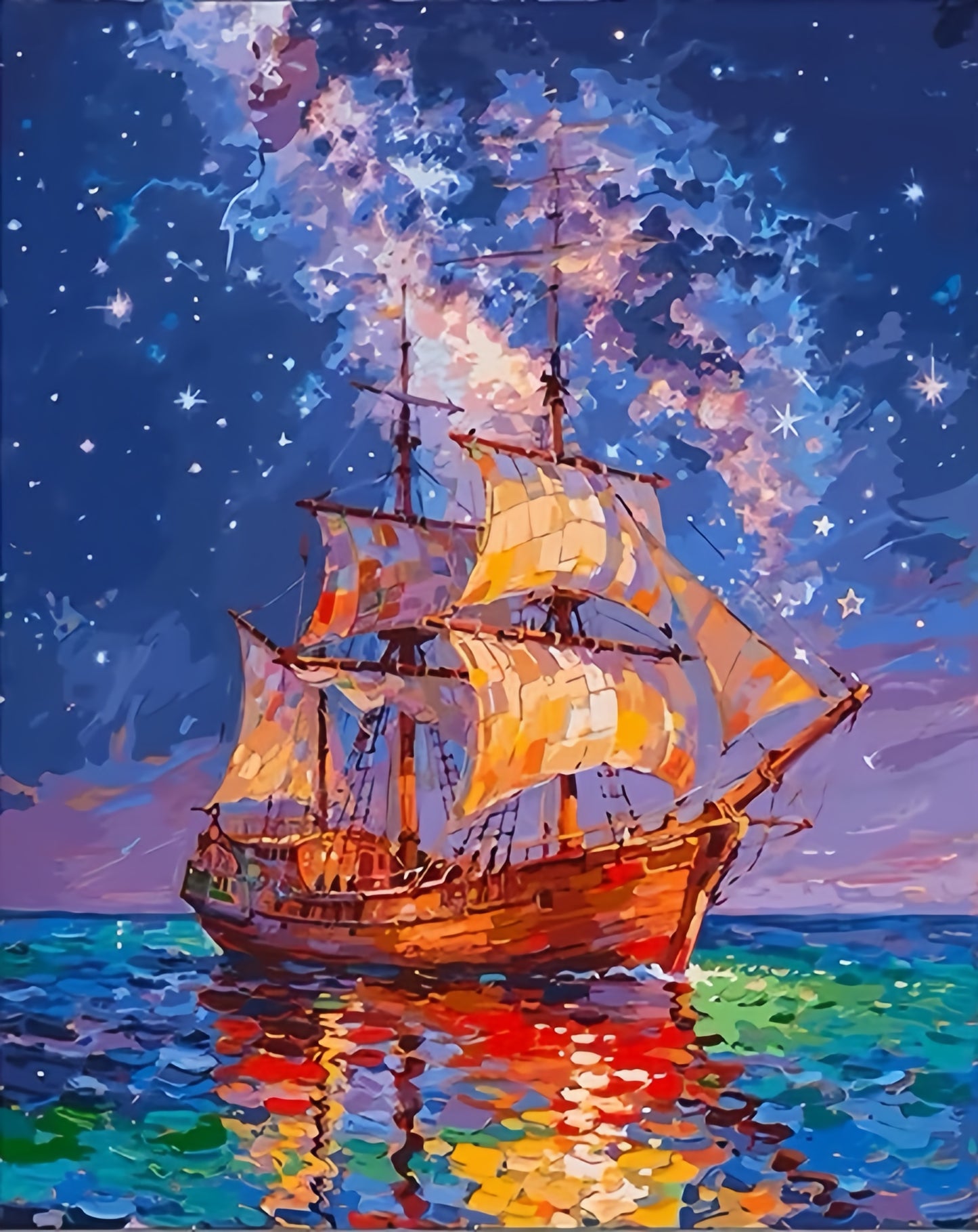 Paint by Numbers Kits Sea Sailing Boat