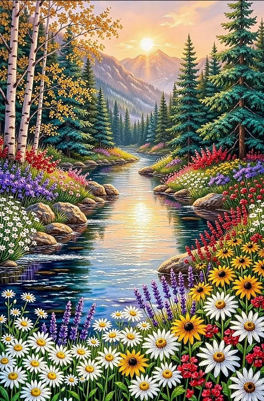 Paint by Numbers Kit Beautiful Scenery