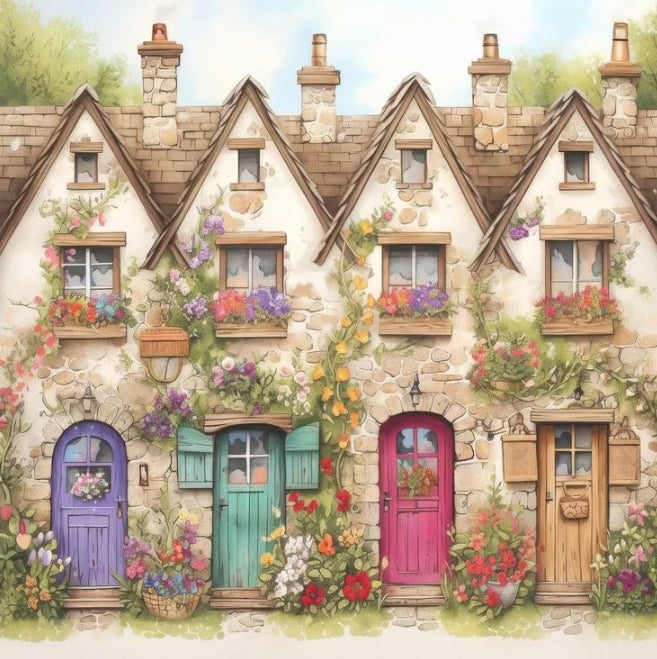 Paint by Numbers Kit Street Scene