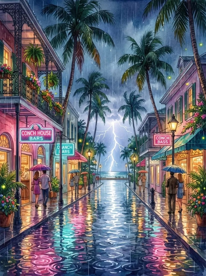 Paint by Numbers Kits Abstract Colorful Street Scene