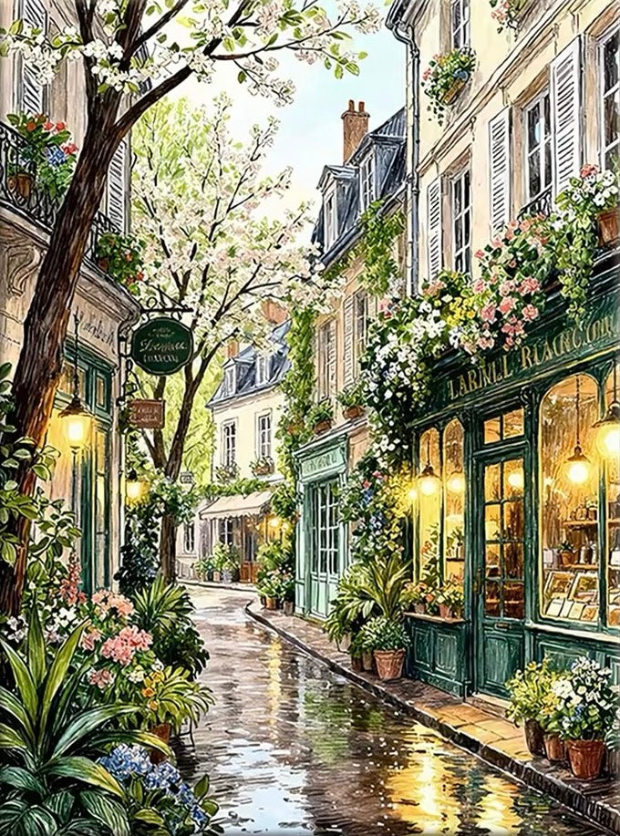 Paint by Numbers Kits Street Scene