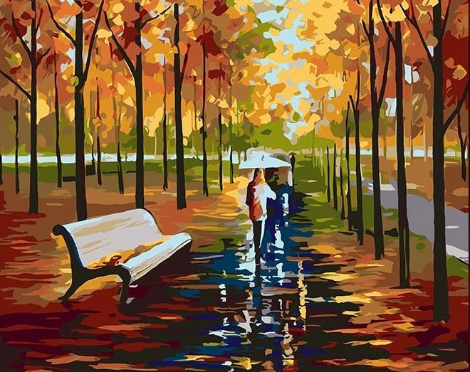 Paint by Numbers Kit Abstract Scenery