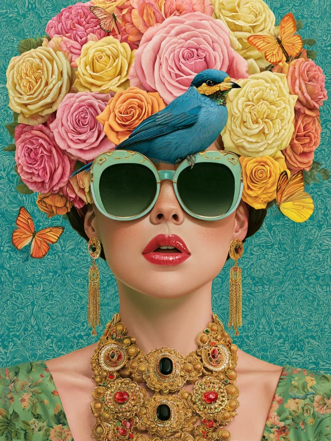 Paint by Numbers Kits Flower Woman