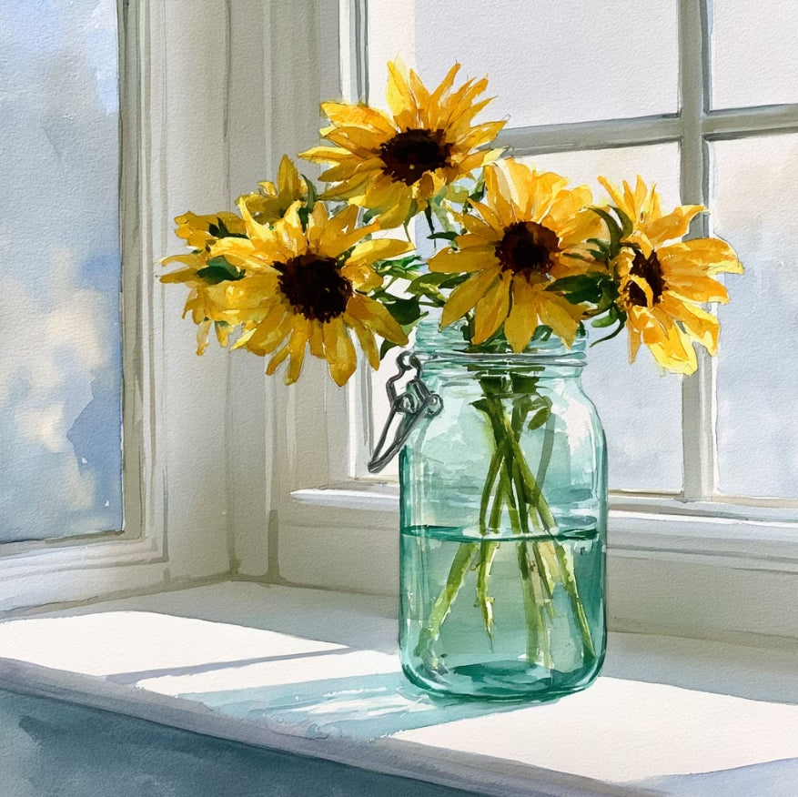 Paint by Numbers Kit The Flower By The Window