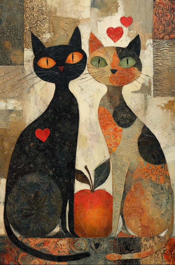 Paint by Numbers Kit Abstract Cat