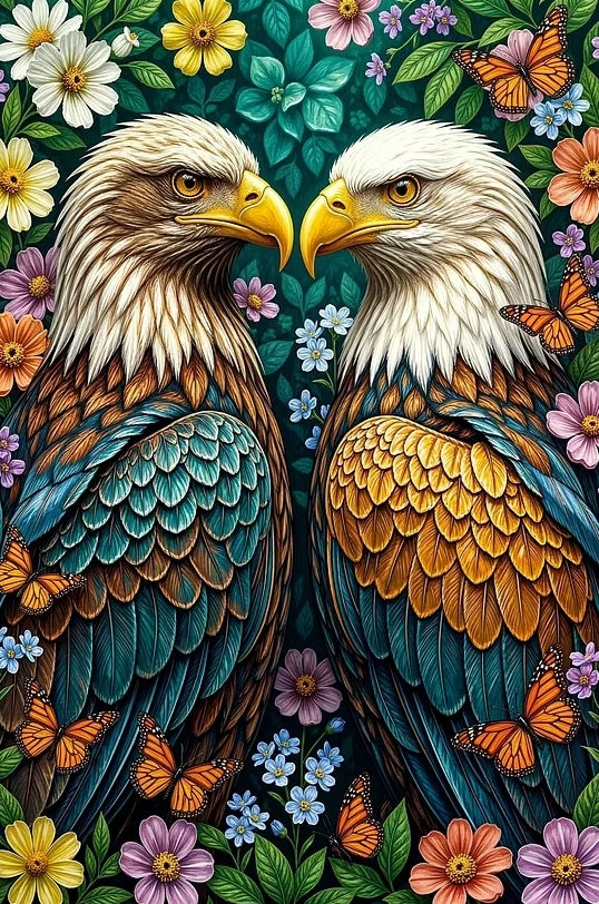 Paint by Numbers Kit Eagles