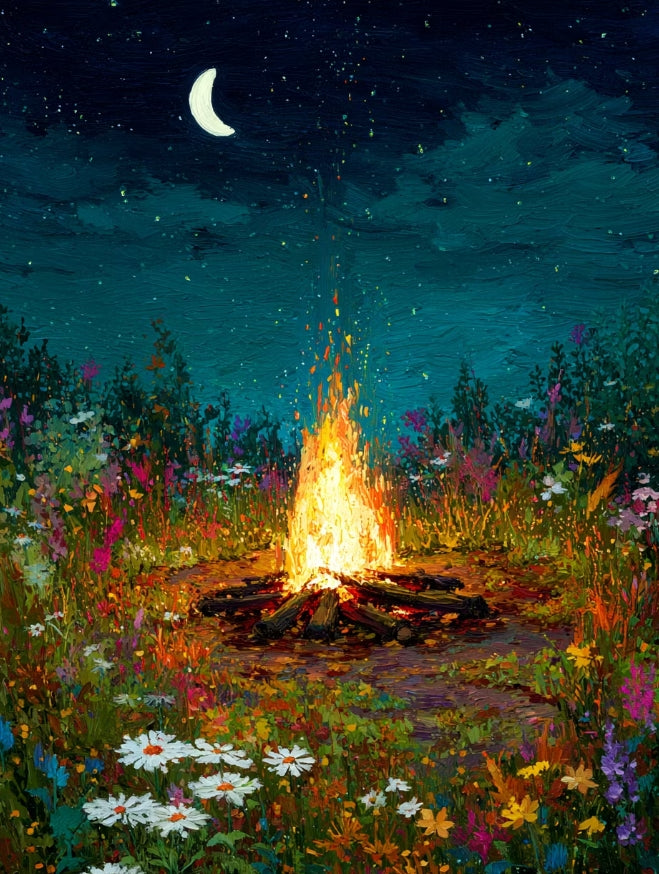 Paint by Numbers Kit Campfire