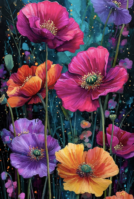 Paint by Numbers Kit Flowers