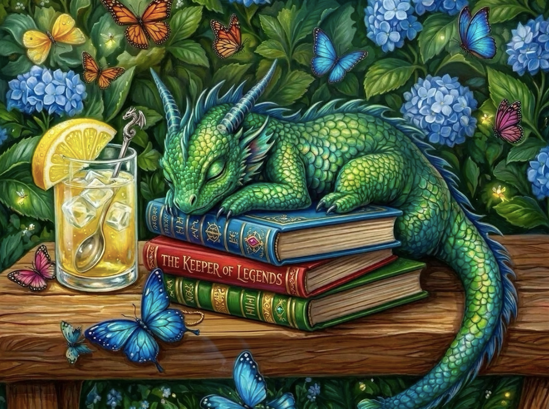 Paint by Numbers Kit Cute Little Dragon