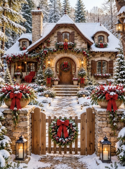 Paint by Numbers Kit Christmas House
