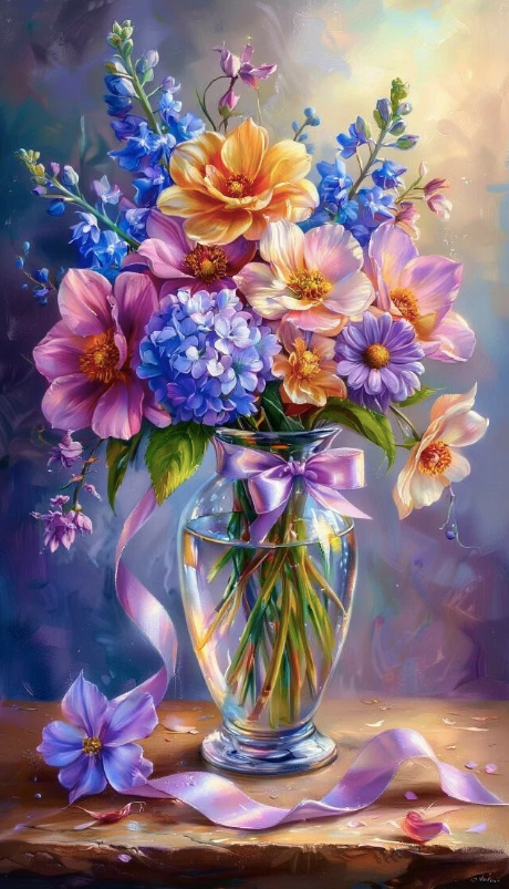 Paint by Numbers Kit Flowers