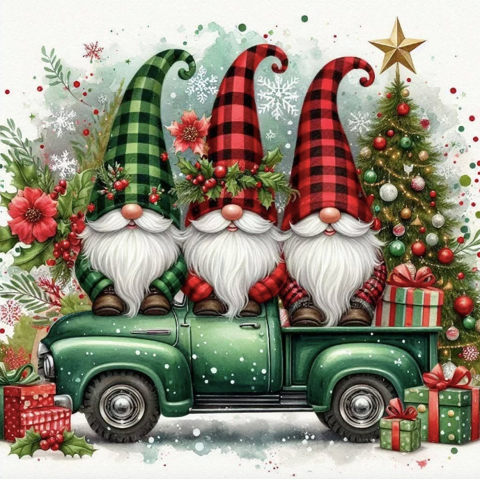 Paint by Numbers Kit Christmas Goblin