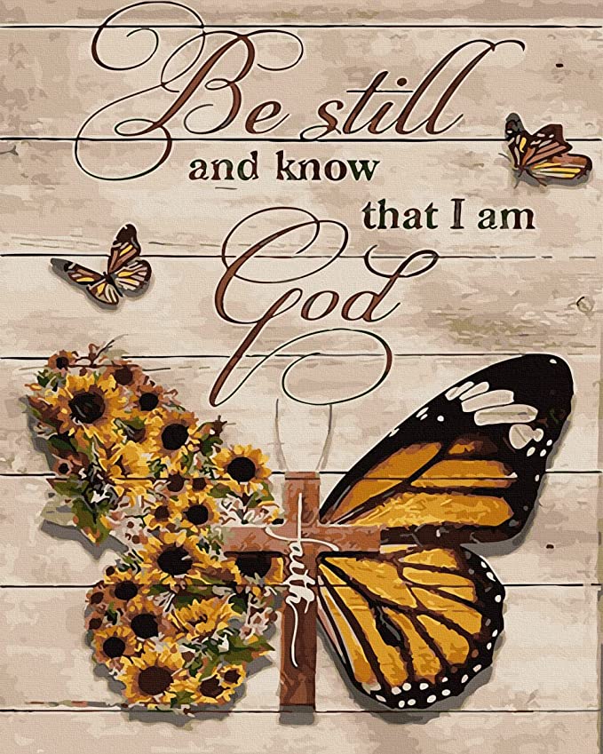 Paint by Numbers Kit Butterfly Poster