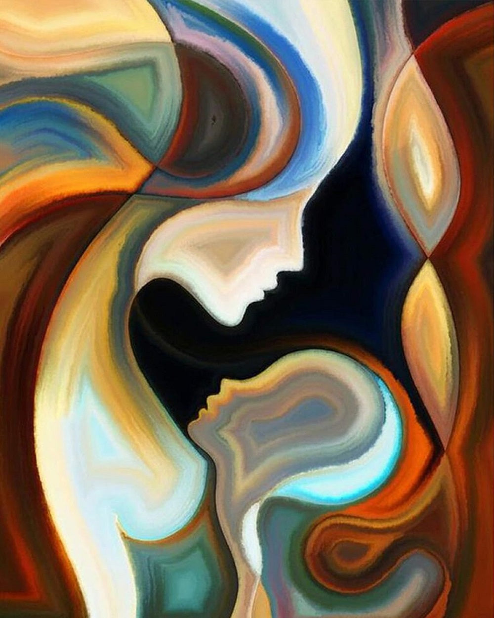 Paint by Numbers Kit Abstract Mother And Child