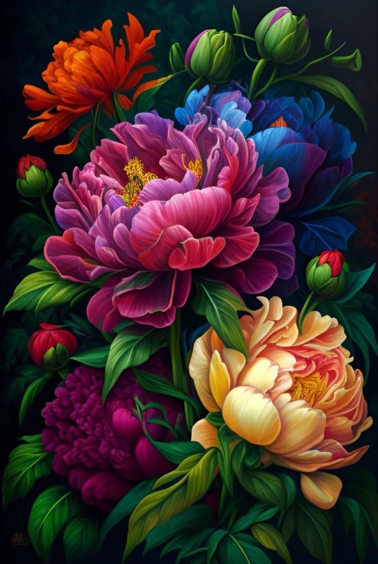 Paint by Numbers Kit Rose