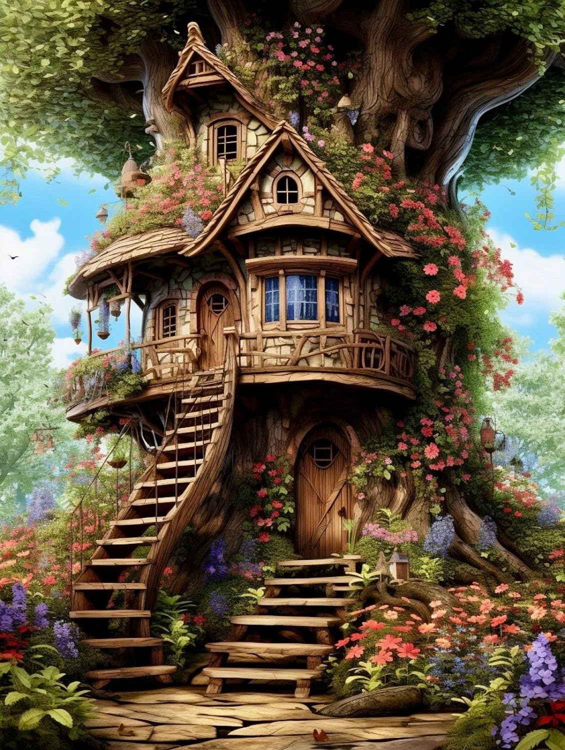 Paint by Numbers Kit Treehouse