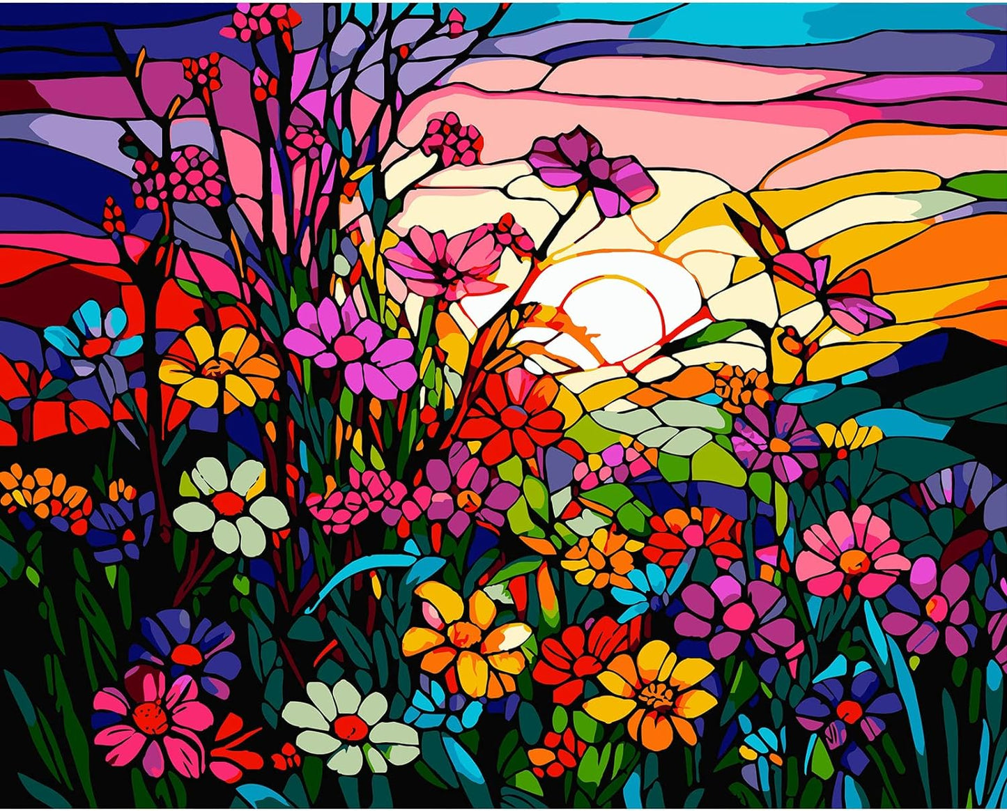 Paint by Numbers Kit Flowers