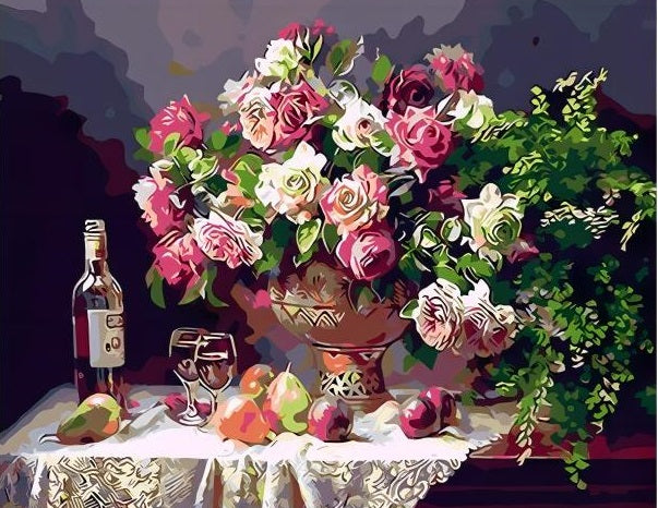 Paint by Numbers Kit Flowers