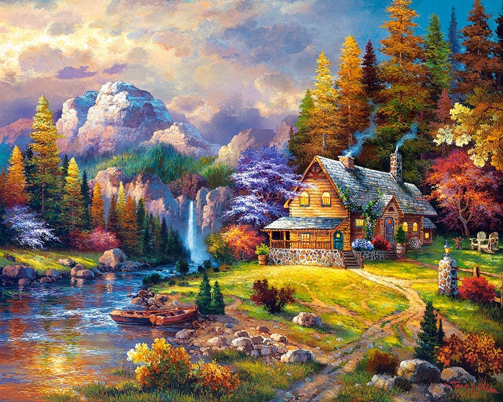 Paint by Numbers Kit Beautiful Wild Scenery