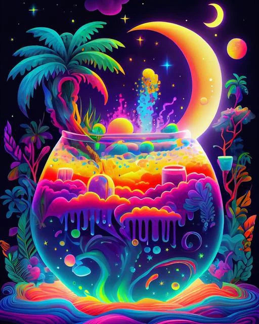 Paint by Numbers Kit Abstract Cup