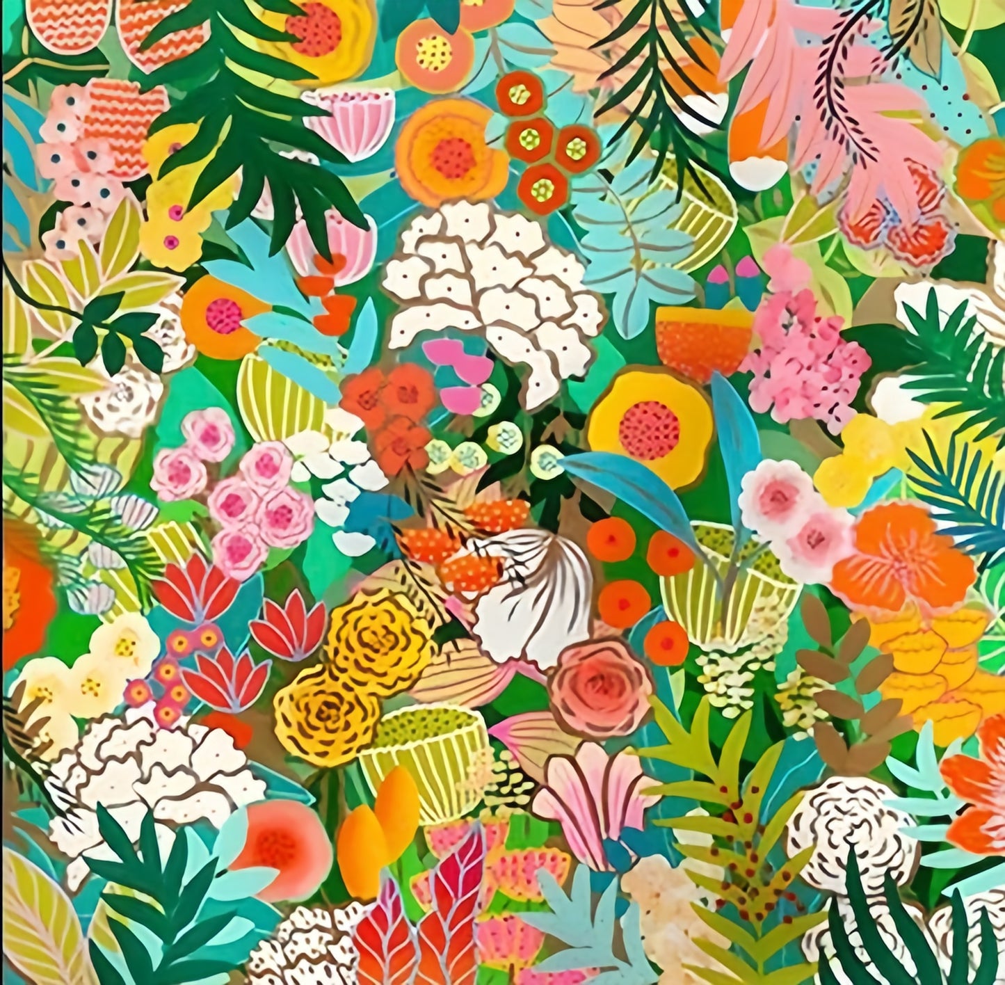 Paint by Numbers Kit Colorful Flowers