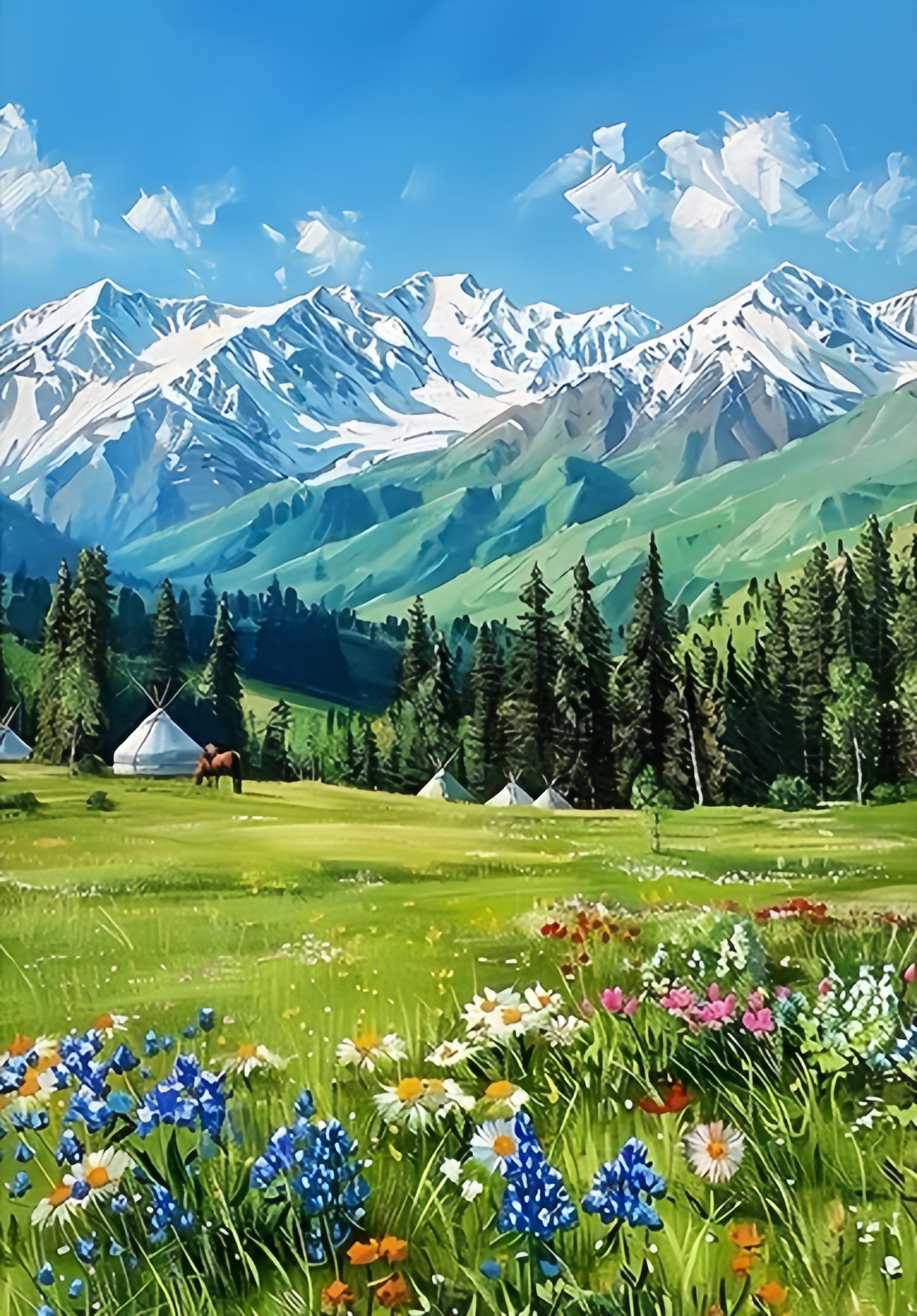 Paint by Numbers Kit Beautiful Scenery