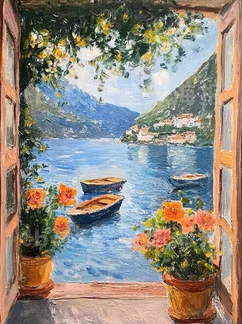 Paint by Numbers Kits Window View