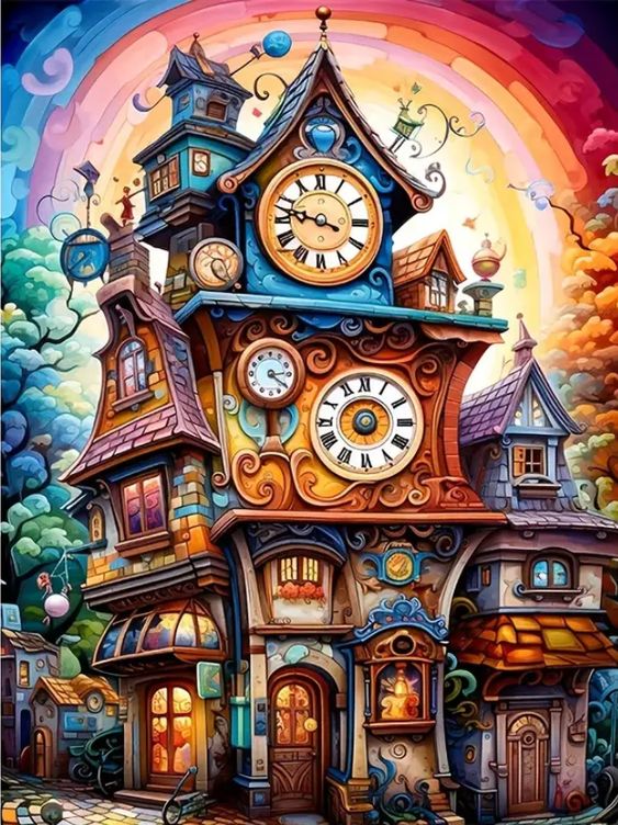 Paint by Numbers Kit Fantasy House