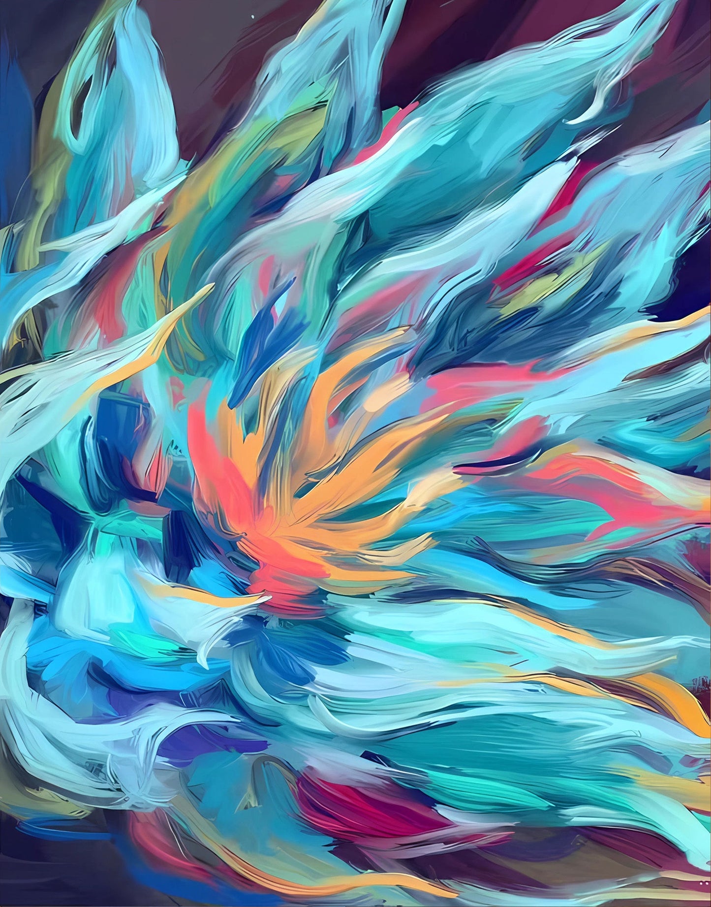 Paint by Numbers Kit Abstract Flower