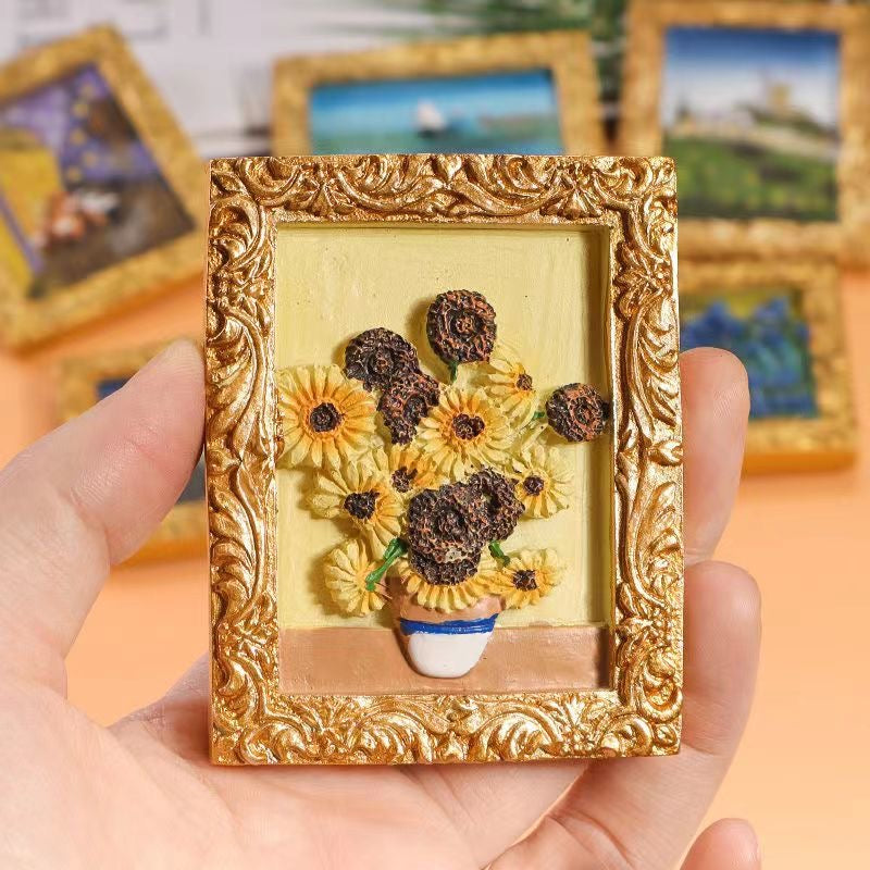 Diy Painting Plaster Doll Refrigerator Magnet(6pcs/Set)