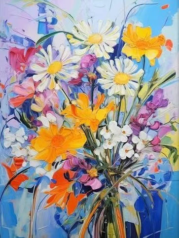 Paint by Numbers Kit Beautiful Flower