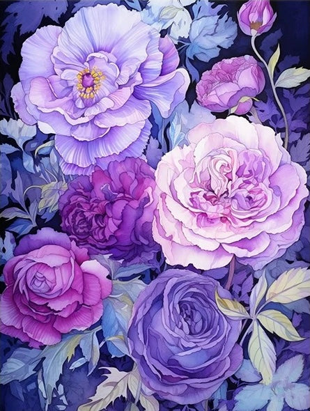 Paint by Numbers Kit Flowers