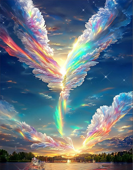 Paint by Numbers Kit Angel Wings