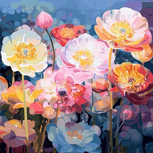 Paint by Numbers Kit Flowers