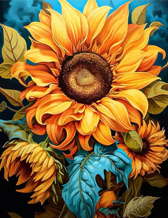 Paint by Numbers Kit Sunflower