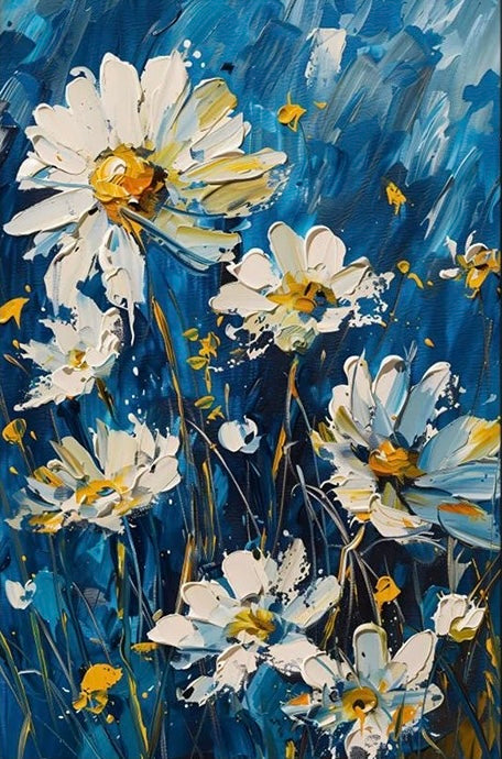 Paint by Numbers Kit 3D Flowers