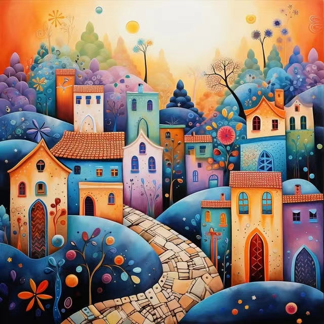 Paint by Numbers Kit Colorful House