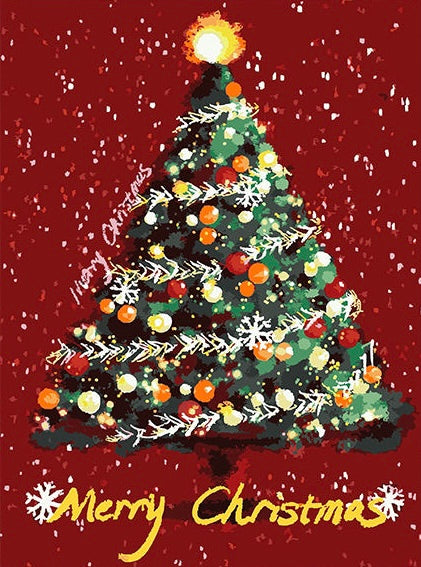 Paint by Numbers Kit Merry Christmas