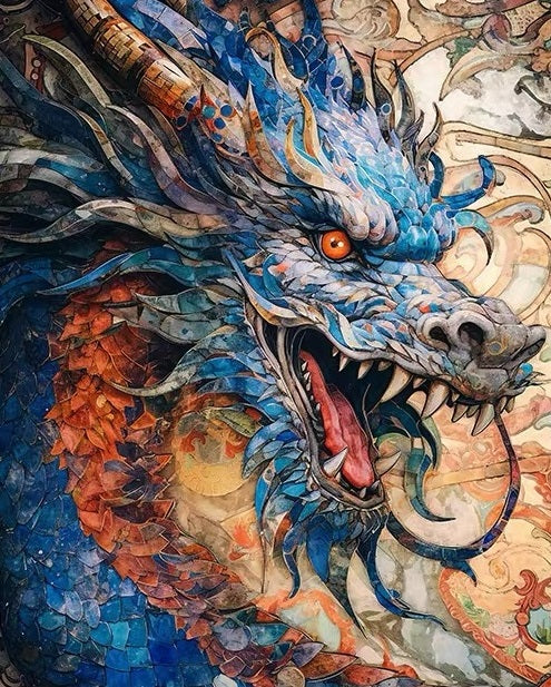 Paint by Numbers Kit Dragon