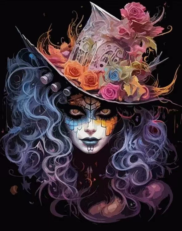 Paint by Numbers Kit Abstract Female Magician