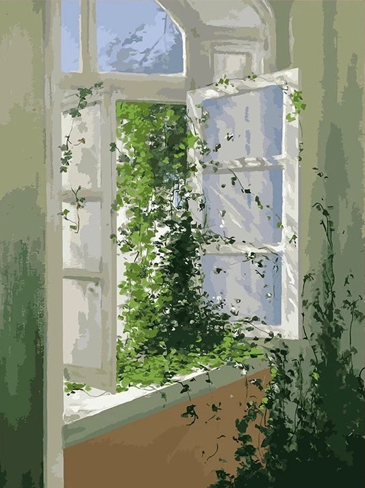 Paint by Numbers Kit Window View