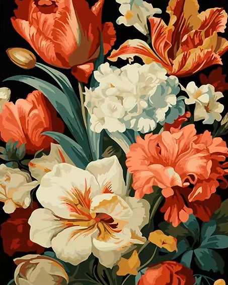 Paint by Numbers Kit Flowers