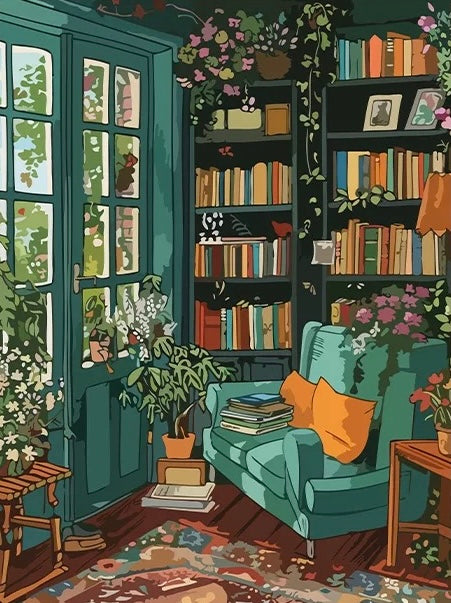 Paint by Numbers Kit Cozy Room