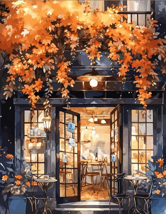 Paint by Numbers Kit Coffee Shop