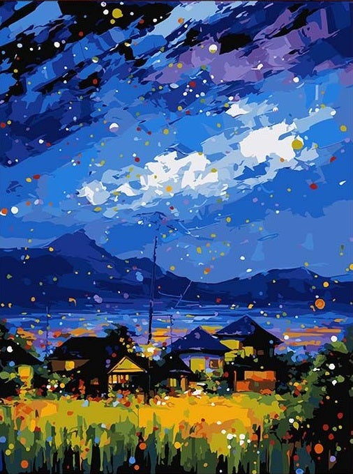 Paint by Numbers Kit Stars